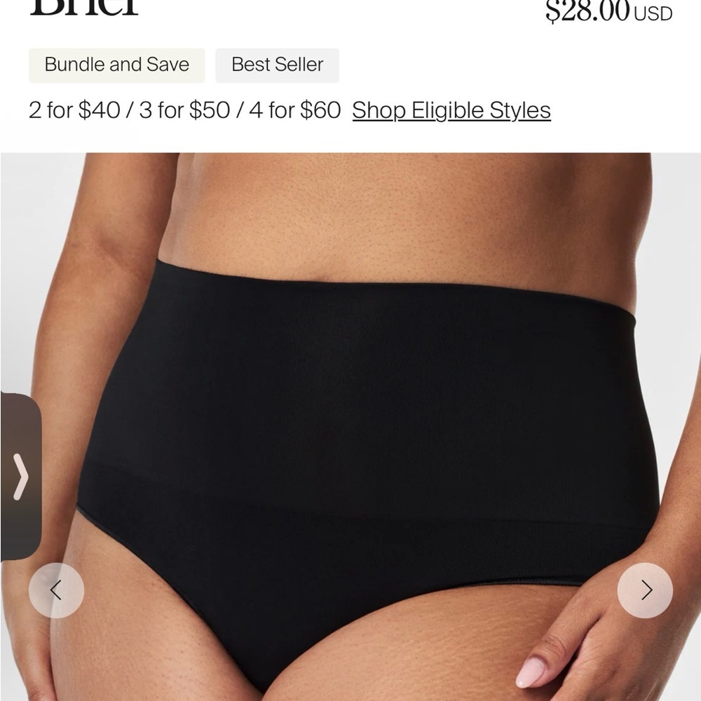 Three Spanx ExtraOrdinary Brief and boyshort Medium